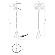 Hotel floor lamp